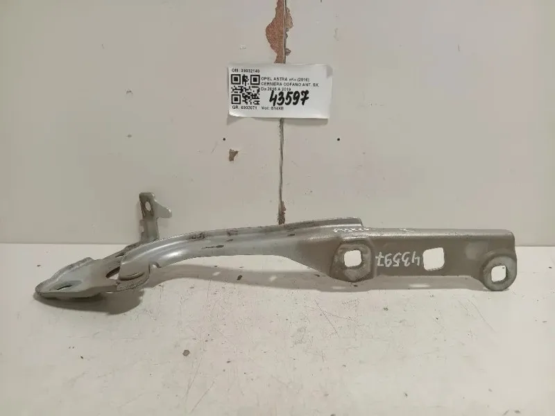 Cerniera Cofano ANT SX 39032149 Opel Astra K 2016