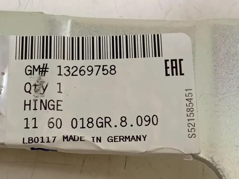 Cerniera Cofano ANT SX 13269758 Opel Meriva B 2014