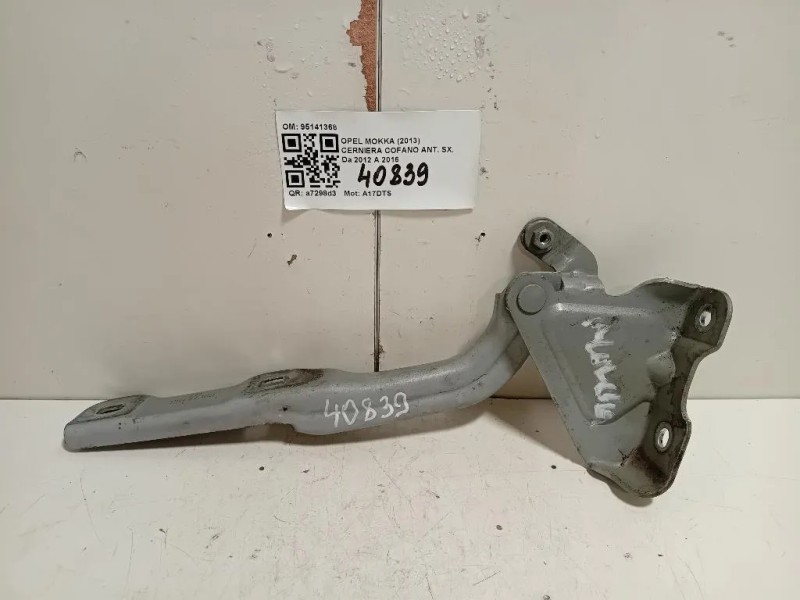 Cerniera Cofano ANT SX 95141368 Opel Mokka 2013