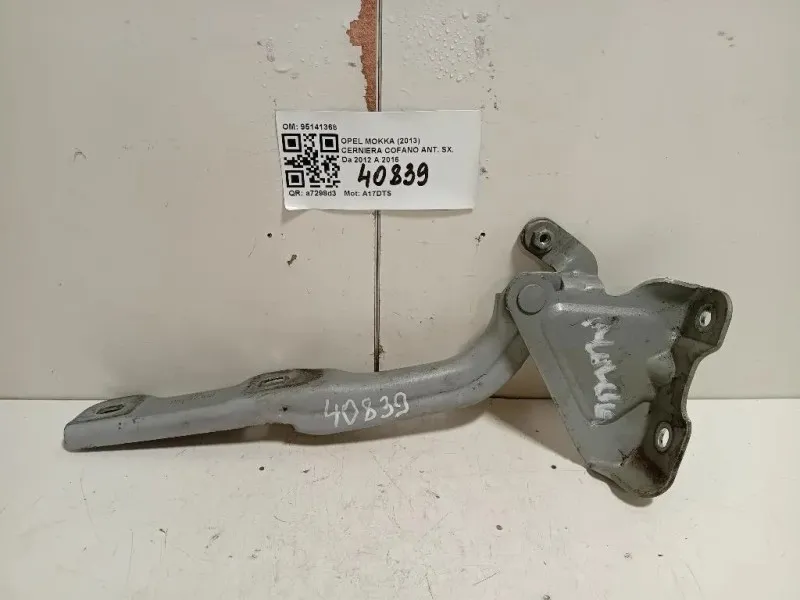 Cerniera Cofano ANT SX 95141368 Opel Mokka 2013