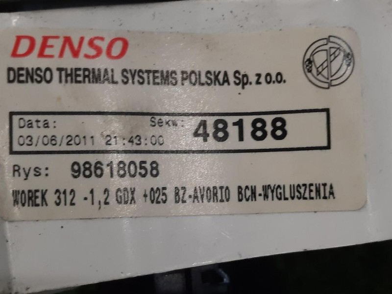 Modulo Comando Riscaldamento Clima Fiat 500 II 2008