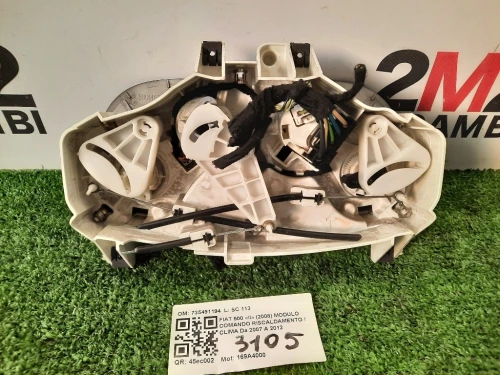 Modulo Comando Riscaldamento Clima 735491194 Fiat 500 II 2008