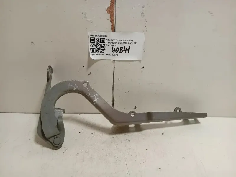 Cerniera Cofano ANT SX 9678389580 Peugeot 2008 I 2016