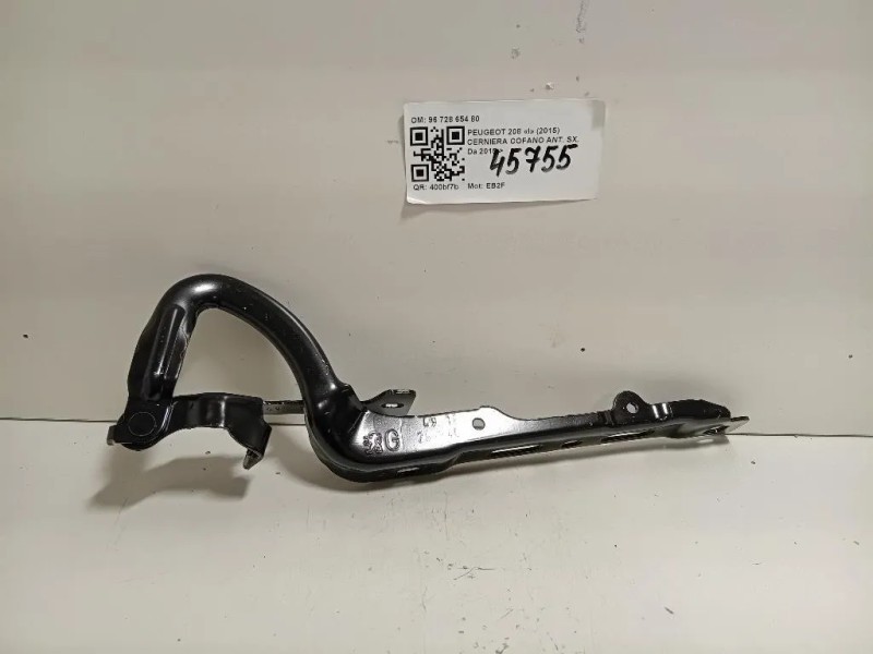 Cerniera Cofano ANT SX 96 728 654 80 Peugeot 208 I 2015