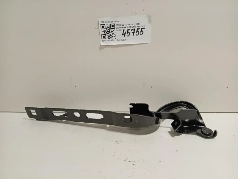 Cerniera Cofano ANT SX 96 728 654 80 Peugeot 208 I 2015