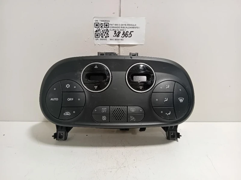 Modulo Comando Riscaldamento Clima 735629323 Fiat 500 C 2015