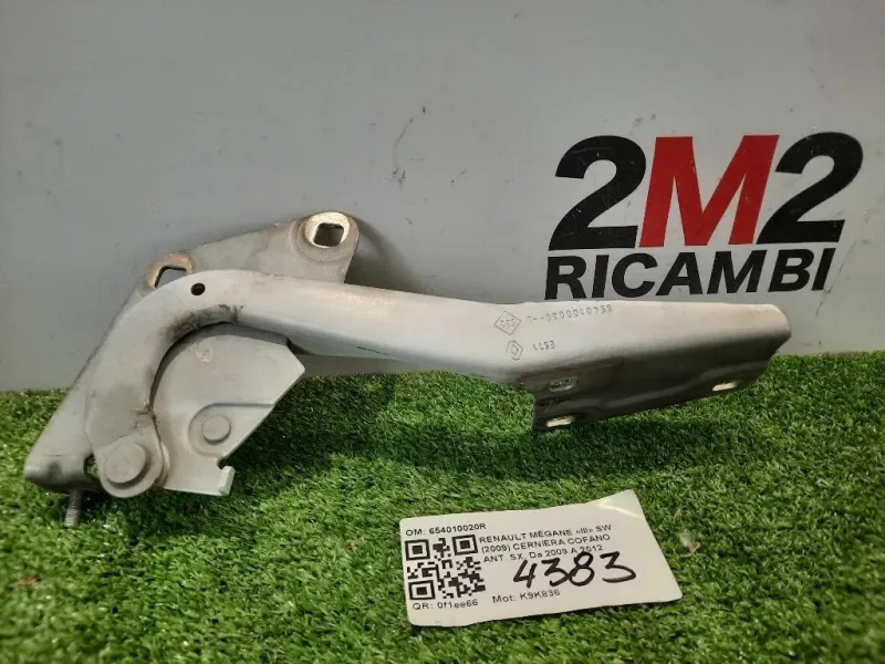 Cerniera Cofano ANT SX 654010020R Renault Mégane III SW 2009