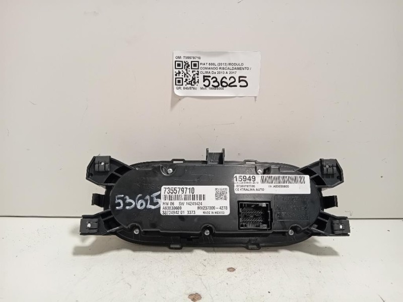 Modulo Comando Riscaldamento Clima 735579710 Fiat 500L 2013