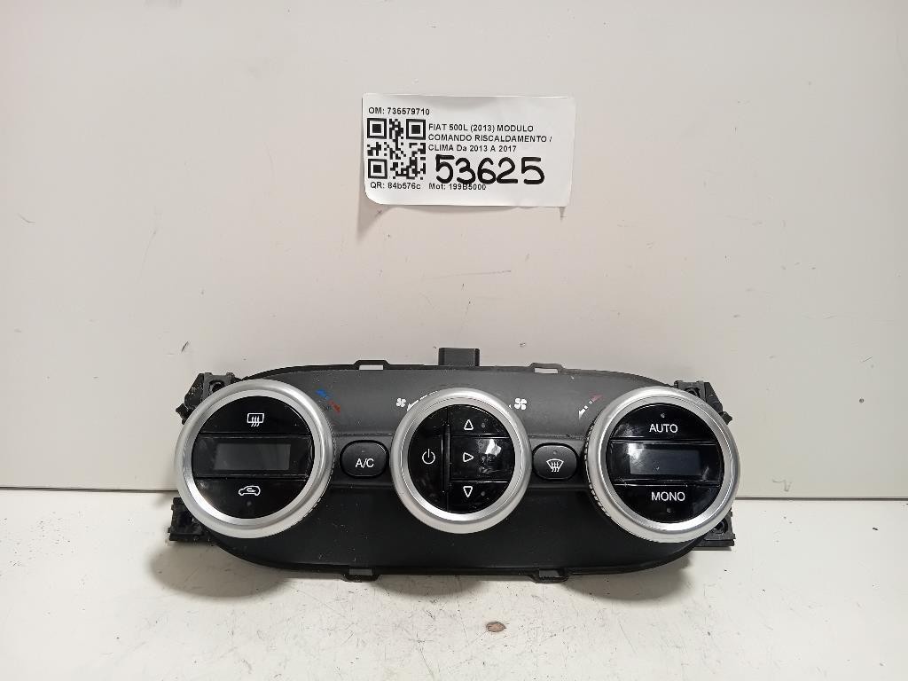 Modulo Comando Riscaldamento Clima 735579710 Fiat 500L 2013