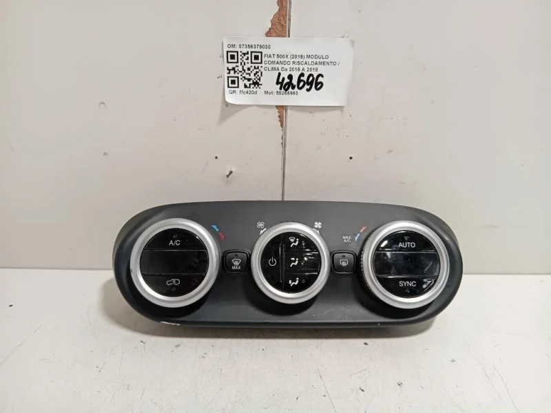 Modulo Comando Riscaldamento Clima 07356379030 Fiat 500X 2015