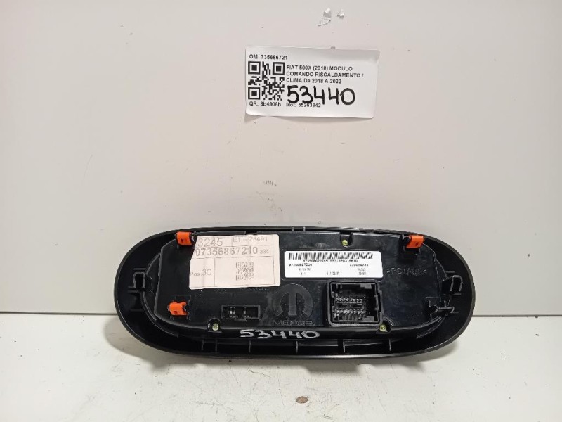Modulo Comando Riscaldamento Clima 735686721 Fiat 500X 2018