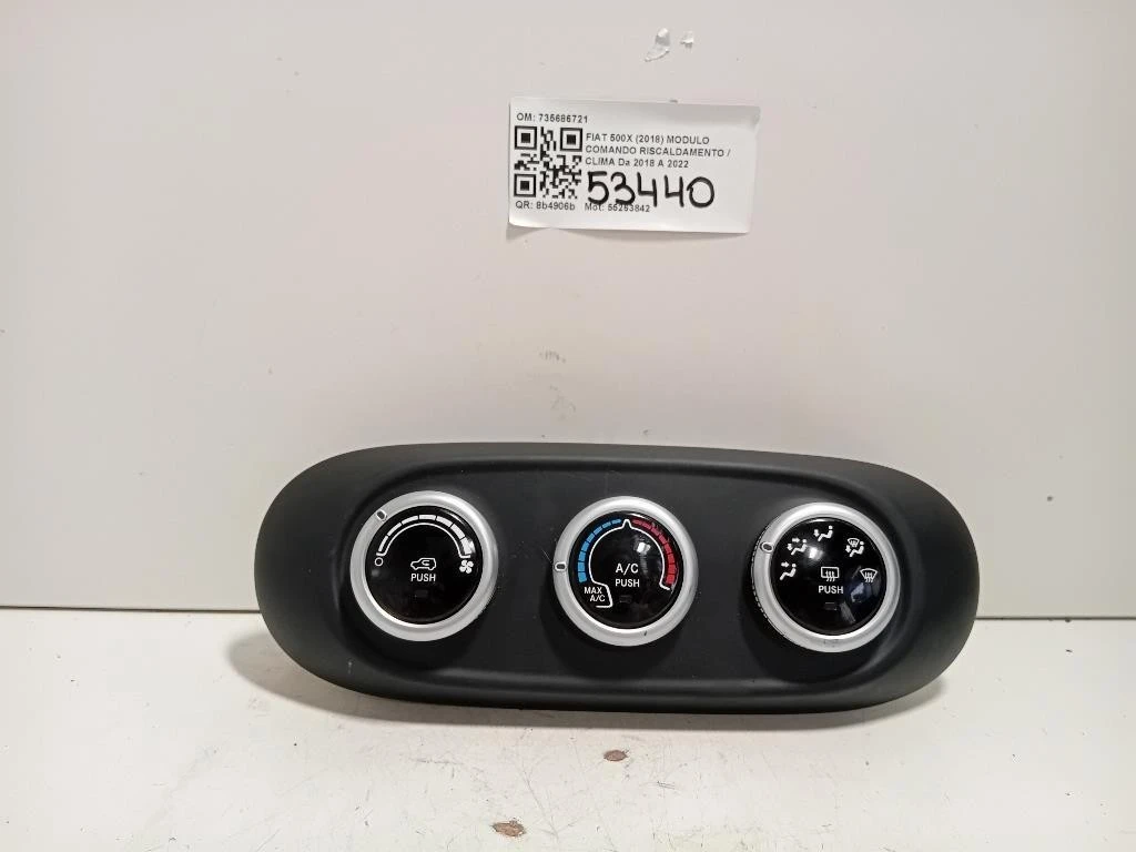 Modulo Comando Riscaldamento Clima 735686721 Fiat 500X 2018