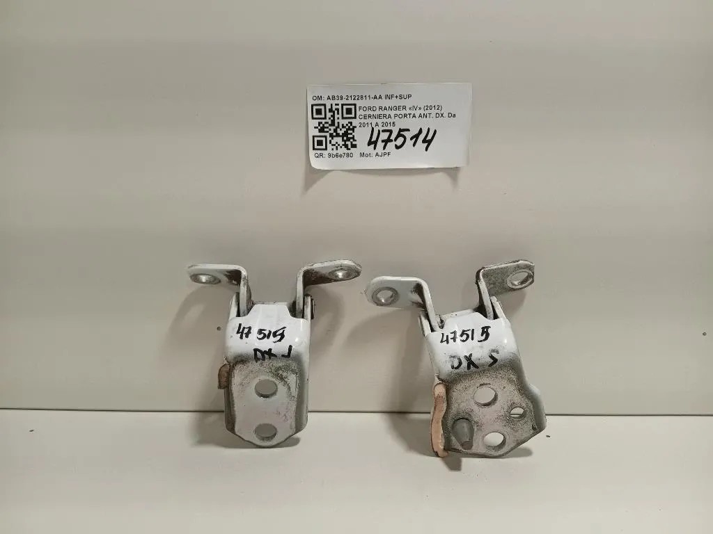Cerniera Porta ANT DX AB39-2122811-AA INF+SUP Ford Ranger IV 2012