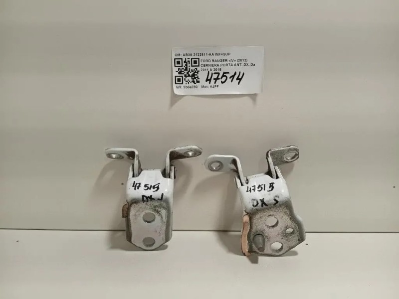 Cerniera Porta ANT DX AB39-2122811-AA INF+SUP Ford Ranger IV 2012