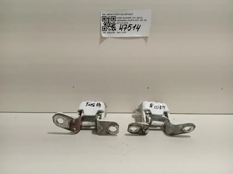 Cerniera Porta ANT DX AB39-2122811-AA INF+SUP Ford Ranger IV 2012