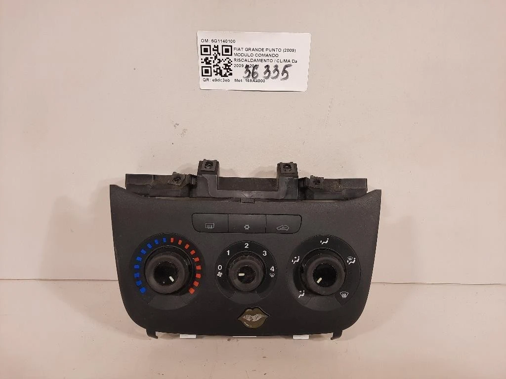 Modulo Comando Riscaldamento Clima 5G1140100 Fiat Grande Punto 2009