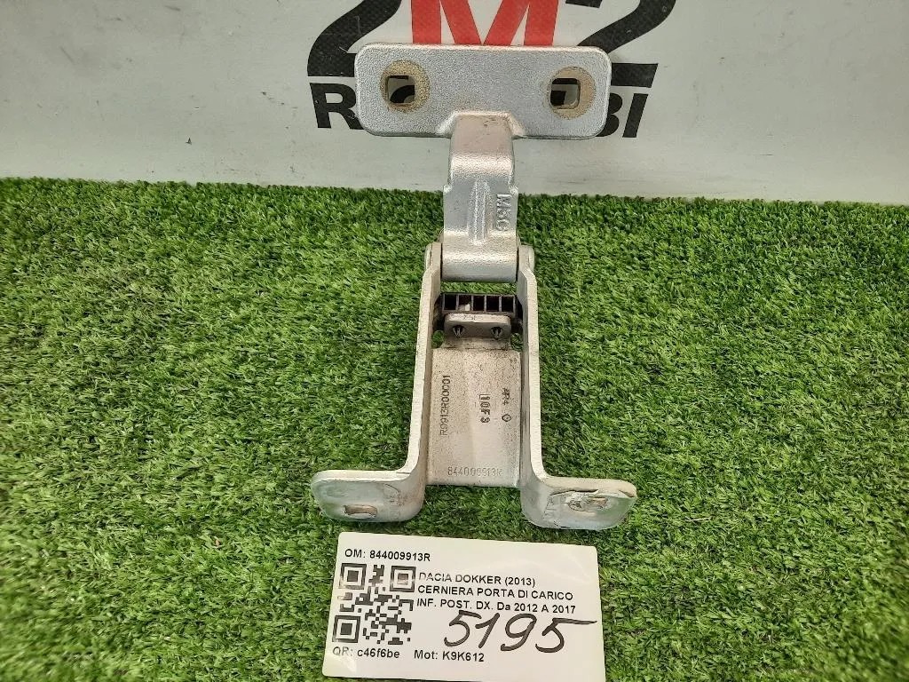 Cerniera Porta DI Carico INF POST DX 844009913R Dacia Dokker 2013
