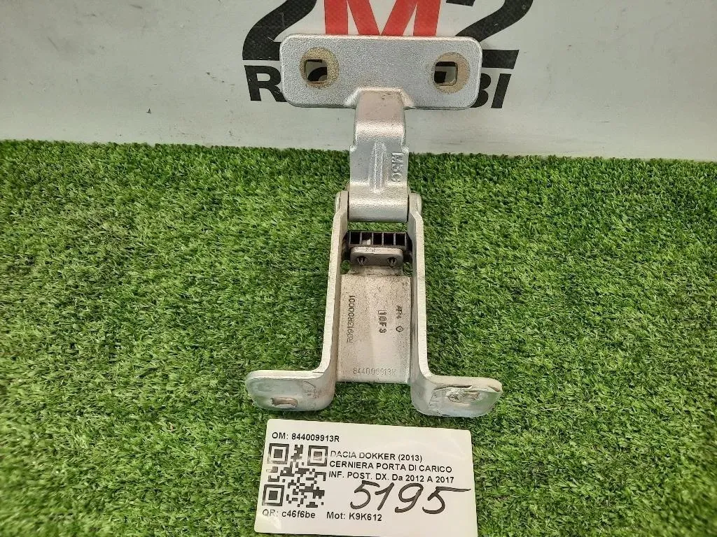 Cerniera Porta DI Carico INF POST DX 844009913R Dacia Dokker 2013