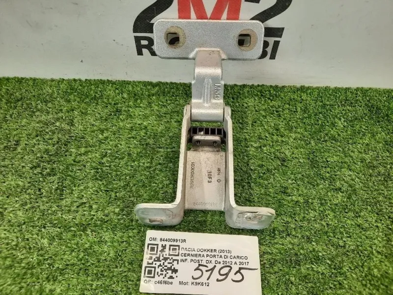 Cerniera Porta DI Carico INF POST DX 844009913R Dacia Dokker 2013