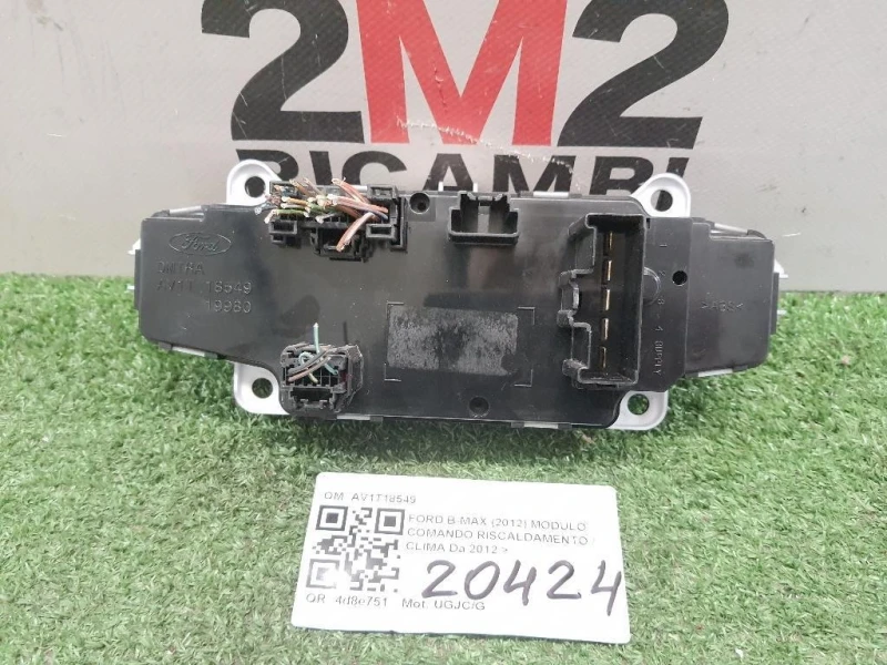 Modulo Comando Riscaldamento Clima AV1T18549 Ford B-max 2012
