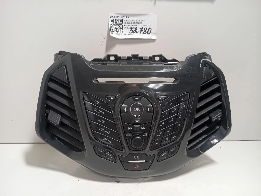 Modulo Comando Riscaldamento Clima BM5T18K811BA Ford Ecosport 2013