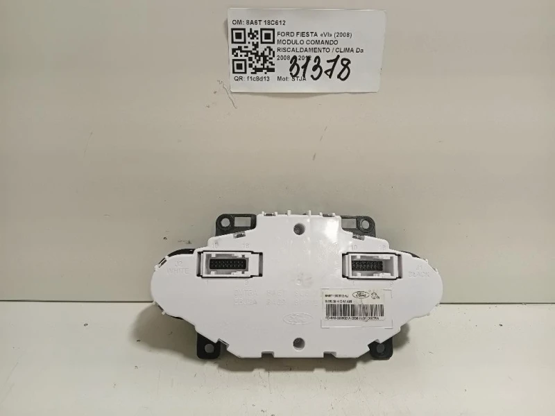 Modulo Comando Riscaldamento Clima 8A6T 18C612 Ford Fiesta VI 2008