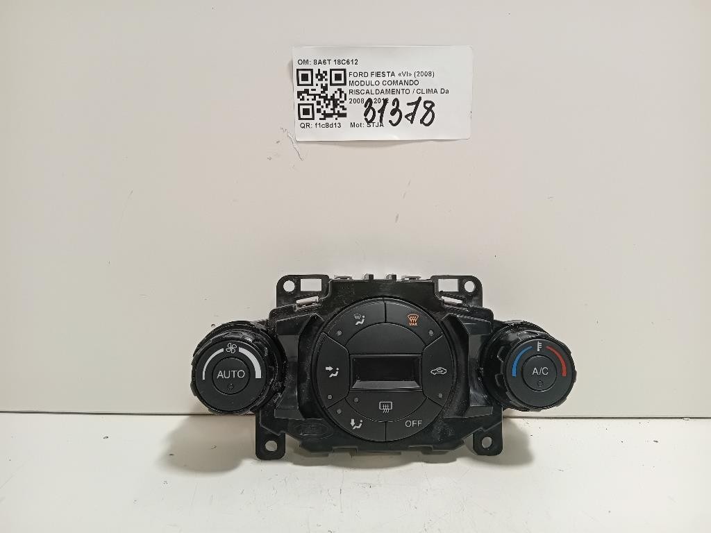 Modulo Comando Riscaldamento Clima 8A6T 18C612 Ford Fiesta VI 2008