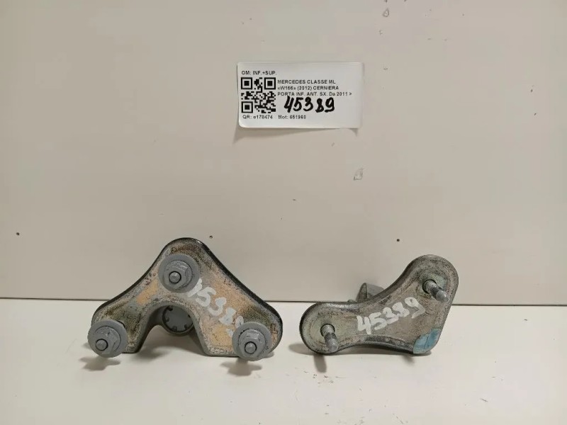 Cerniera Porta INF ANT SX INF+SUP Mercedes Classe GLE W166 2015