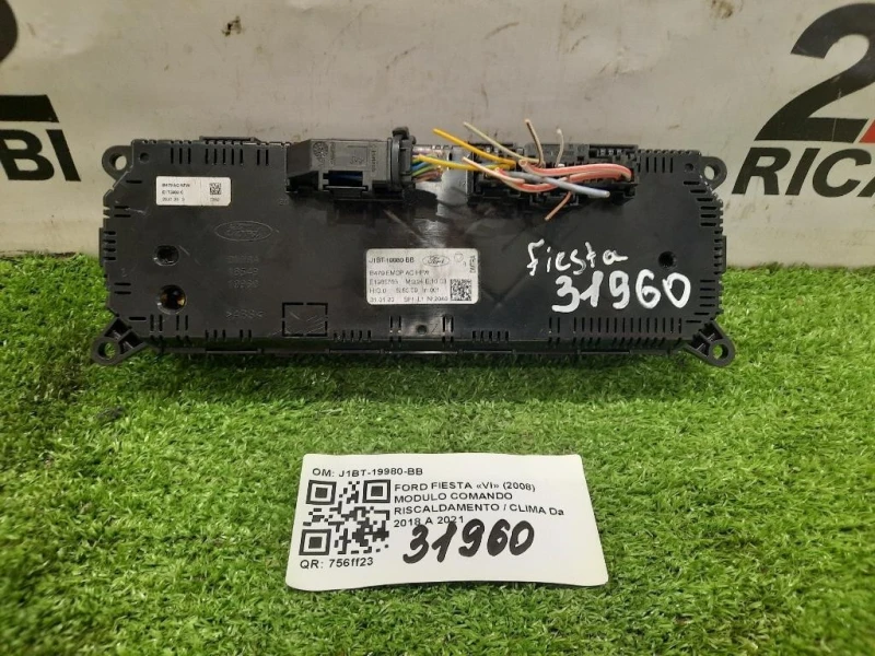 Modulo Comando Riscaldamento Clima J1BT-19980-BB Ford Fiesta VI 2008