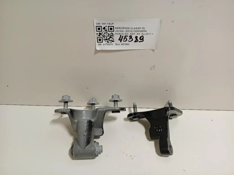 Cerniera Porta INF ANT SX INF+SUP Mercedes Classe GLE W166 2015