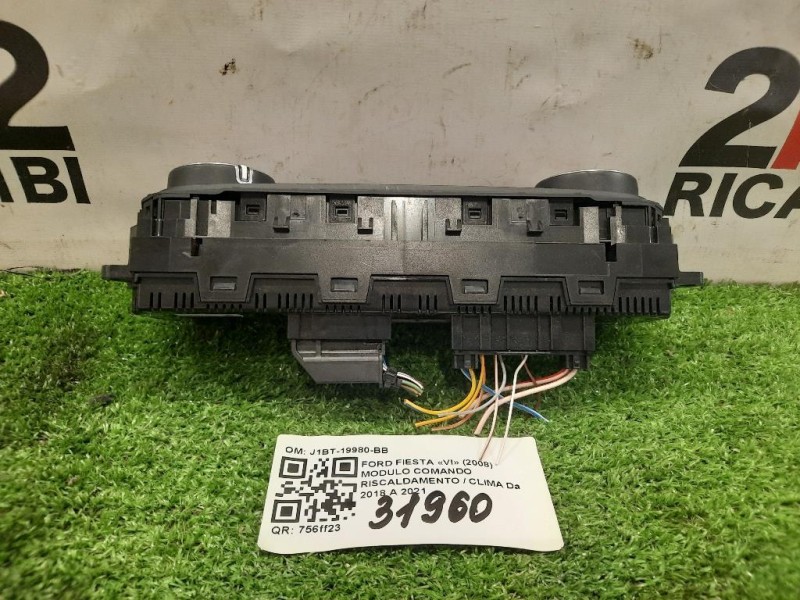 Modulo Comando Riscaldamento Clima J1BT-19980-BB Ford Fiesta VI 2008