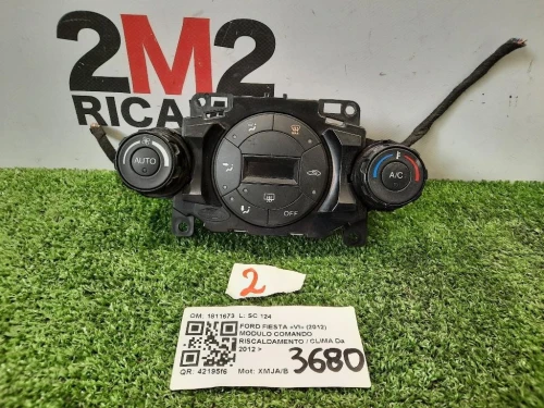Modulo Comando Riscaldamento Clima 8A6T18C612 PULSANTIERA AC CENTRALINA Ford Fiesta VI 2012