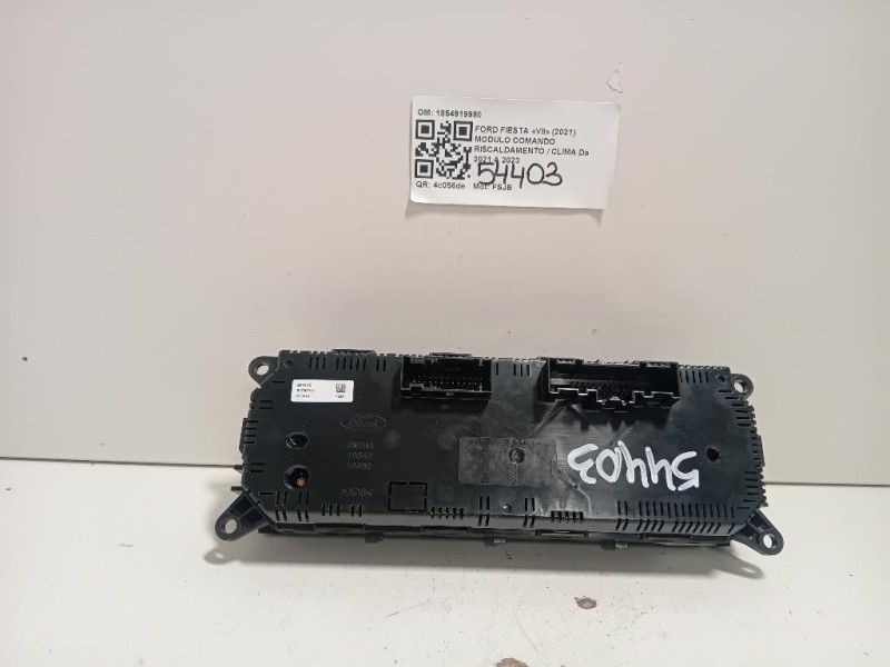Modulo Comando Riscaldamento Clima 1854919980 Ford Fiesta VII 2021