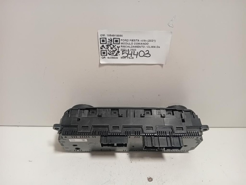 Modulo Comando Riscaldamento Clima 1854919980 Ford Fiesta VII 2021