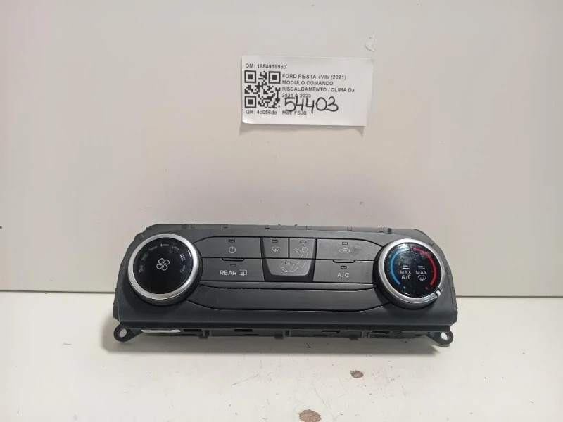 Modulo Comando Riscaldamento Clima 1854919980 Ford Fiesta VII 2021