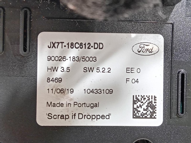 Modulo Comando Riscaldamento Clima JX7T18C612DD Ford Focus V 2018