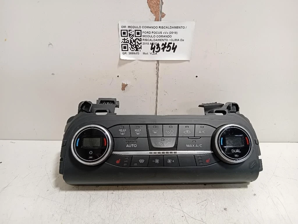 Modulo Comando Riscaldamento Clima JX7T18C612DD Ford Focus V 2018