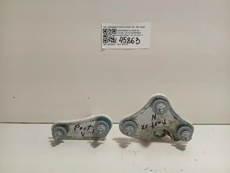 Cerniera Porta POST SX CERNIERA PORTA POST SX INF+SUP Mercedes Classe ML W166 2012