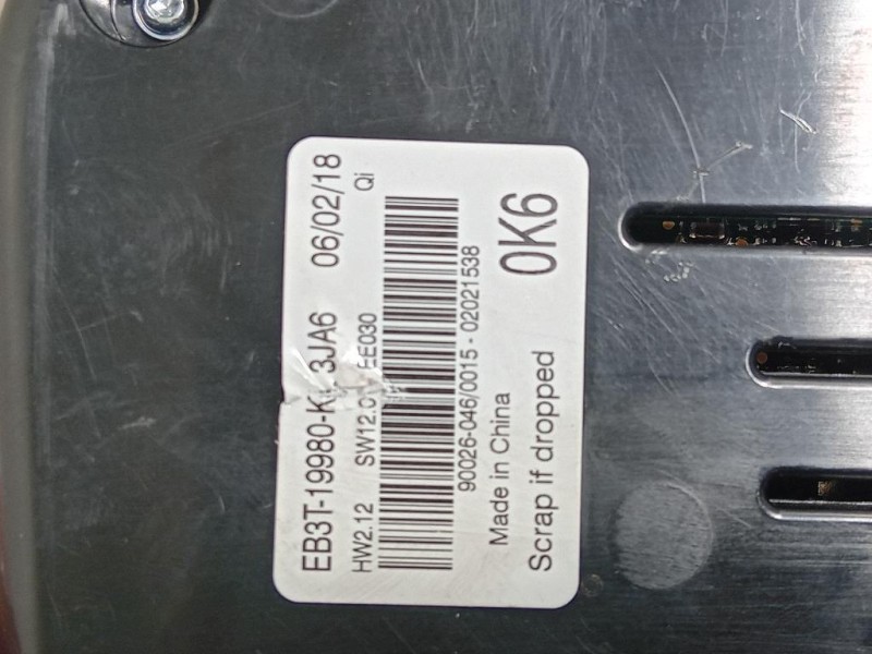 Modulo Comando Riscaldamento Clima EB3T-19980-KK Ford Ranger IV 2019