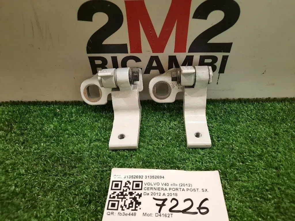 Cerniera Porta POST SX 31352692 31352694 COPPIA Volvo V40 II 2012
