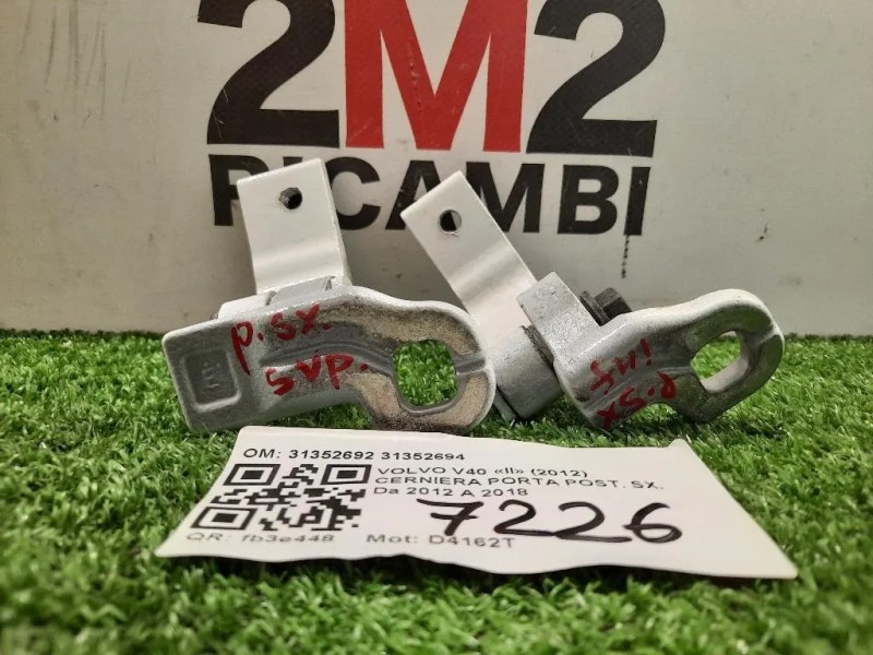Cerniera Porta POST SX 31352692 31352694 COPPIA Volvo V40 II 2012