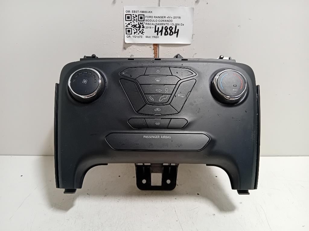 Modulo Comando Riscaldamento Clima EB3T-19980-KK Ford Ranger IV 2019