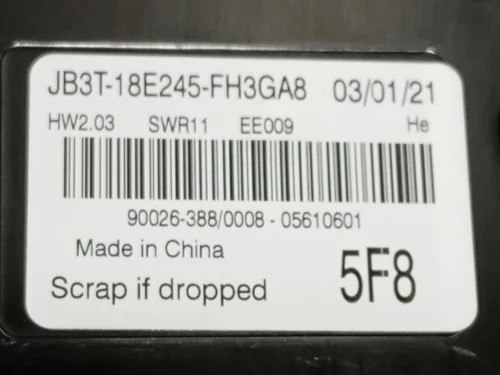 Modulo Comando Riscaldamento Clima JB3T-18E245-FH3GA8 Ford Ranger IV 2019