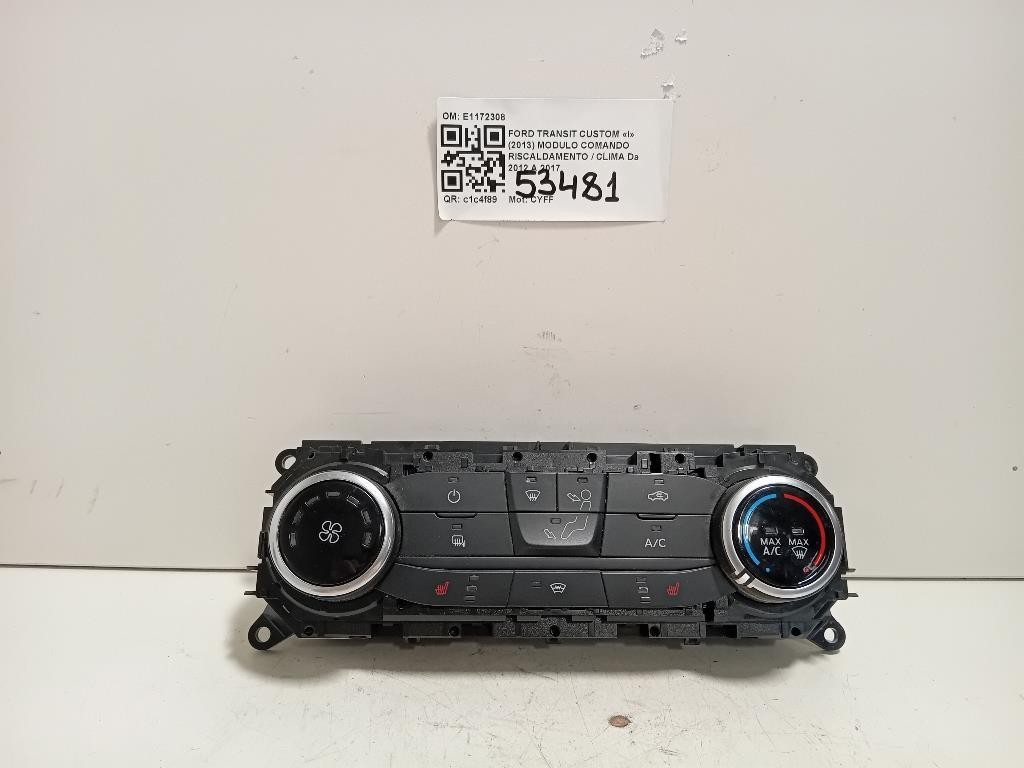Modulo Comando Riscaldamento Clima E1172308 Ford Transit Custom I 2013