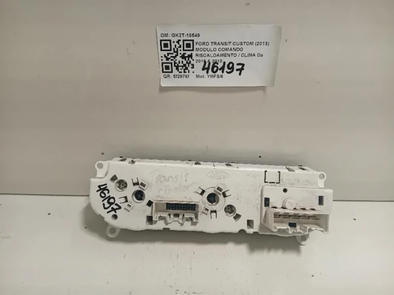 Modulo Comando Riscaldamento Clima GK2T-18549 Ford Transit Custom I 2013