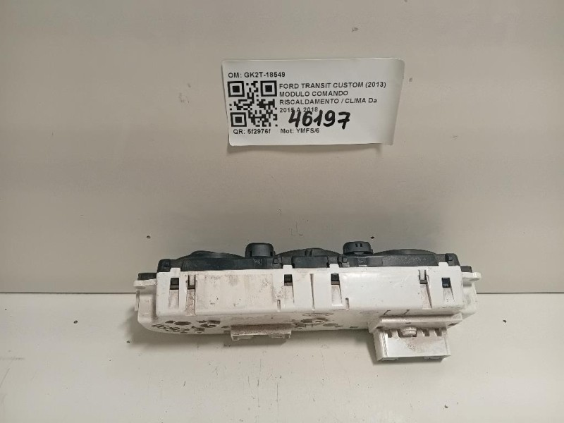 Modulo Comando Riscaldamento Clima GK2T-18549 Ford Transit Custom I 2013