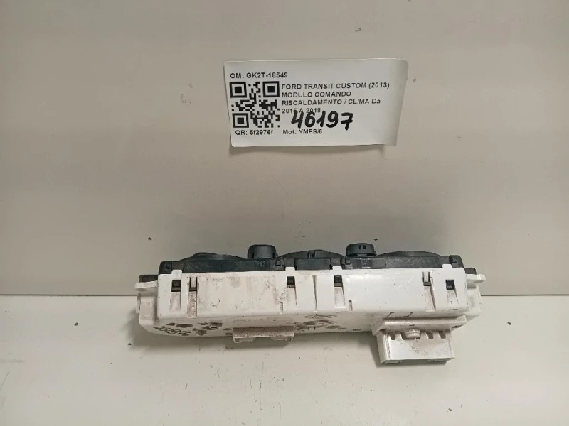 Modulo Comando Riscaldamento Clima GK2T-18549 Ford Transit Custom I 2013
