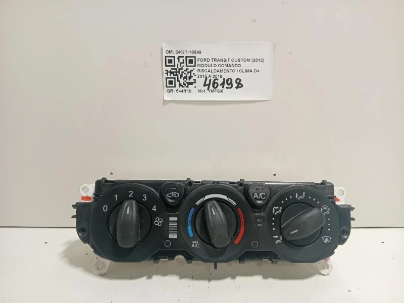 Modulo Comando Riscaldamento Clima GK2T-18549 Ford Transit Custom I 2013