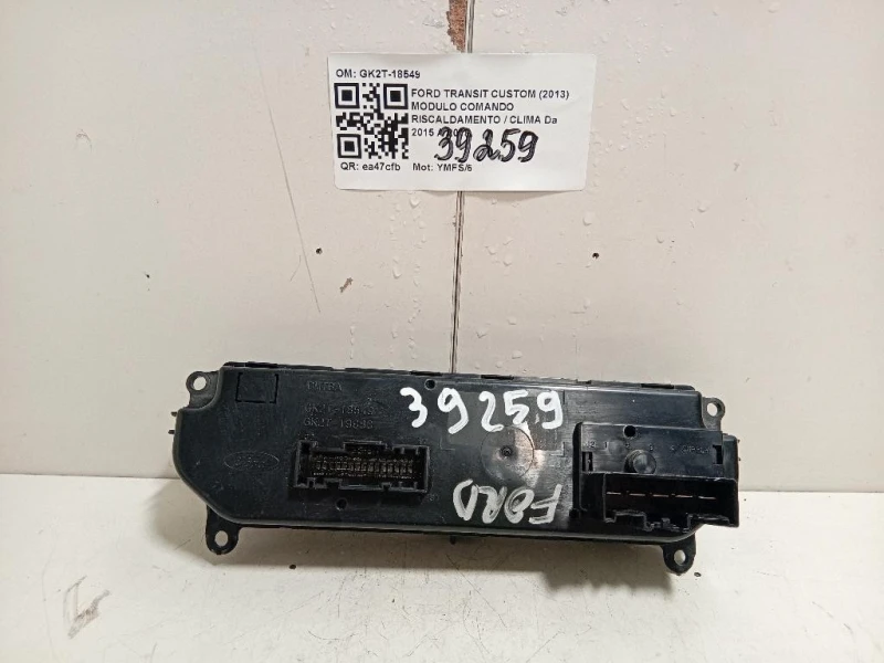 Modulo Comando Riscaldamento Clima GK2T-18549 Ford Transit Custom I 2013