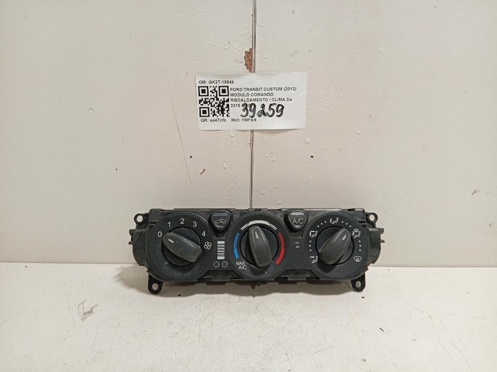 Modulo Comando Riscaldamento Clima GK2T-18549 Ford Transit Custom I 2013